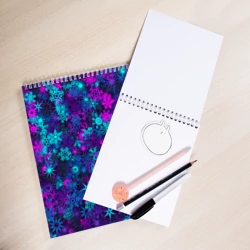 Скетчбук Неоновые снежинки - фото 2