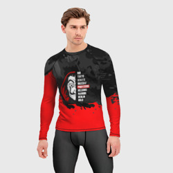 Мужской рашгард 3D La Casa de Papel Professor - фото 2