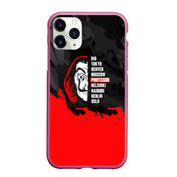 Чехол для iPhone 11 Pro Max матовый La Casa de Papel Professor