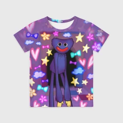 Детская футболка 3D Poppy Playtime - милый Хагги Вагги