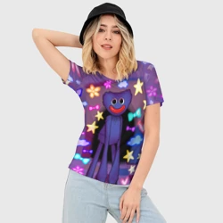 Женская футболка 3D Slim Poppy Playtime - милый Хагги Вагги - фото 2