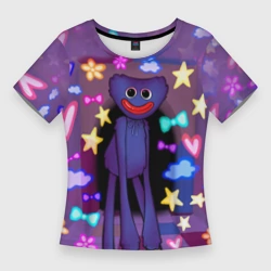 Женская футболка 3D Slim Poppy Playtime - милый Хагги Вагги