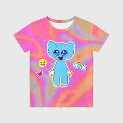 Детская футболка 3D Poppy Playtime - малыш Хагги Вагги