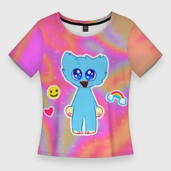 Женская футболка 3D Slim Poppy Playtime - малыш Хагги Вагги