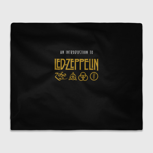 Плед 3D An Introduction to Led Zeppelin, цвет 3D (велсофт)