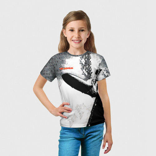 Детская футболка 3D Led Zeppelin - дебютный альбом, цвет 3D печать - фото 5