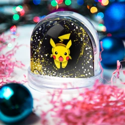 Игрушка Снежный шар Пикачу брызги красок - фото 2