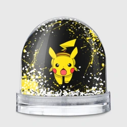 Игрушка Снежный шар Пикачу брызги красок