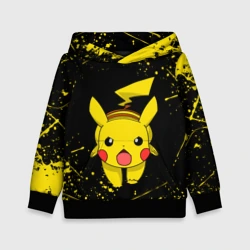 Детская толстовка 3D Пикачу брызги красок