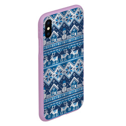 Чехол для iPhone XS Max матовый Christmas Pattern - фото 2