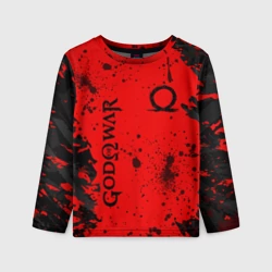 Детский лонгслив 3D God of War Брызги крови