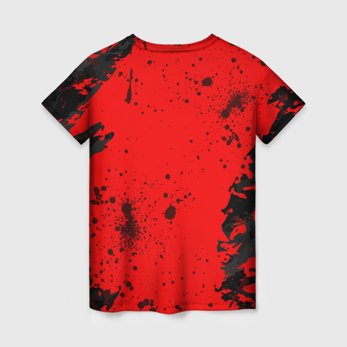 Женская футболка 3D God of War Брызги крови, цвет 3D печать - фото 2