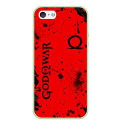 Чехол для iPhone 5/5S матовый God of War Брызги крови