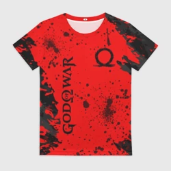 Женская футболка 3D God of War Брызги крови