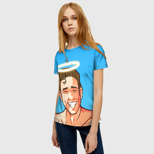 Женская футболка 3D с принтом BILLY HERRINGTON / БИЛЛИ ХЕРРИНГТОН / GACHIMUCHI, фото на моделе #1
