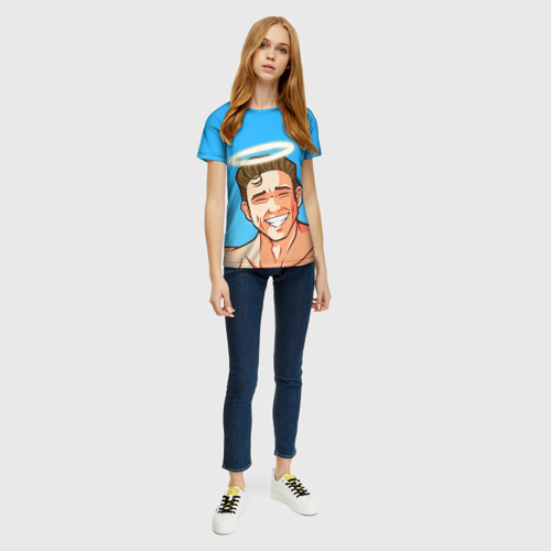 Женская футболка 3D с принтом BILLY HERRINGTON / БИЛЛИ ХЕРРИНГТОН / GACHIMUCHI, вид сбоку #3