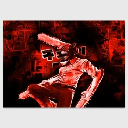 Поздравительная открытка Chainsaw Man Дэнджи