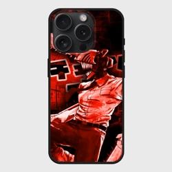Чехол силиконовый для Apple iPhone 15 Pro матовый Chainsaw Man Дэнджи