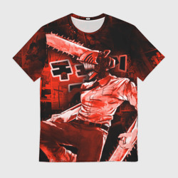 Мужская футболка 3D Chainsaw Man Дэнджи