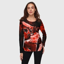 Женский лонгслив 3D Chainsaw Man Дэнджи - фото 2