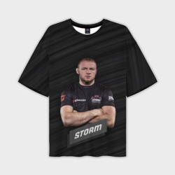 Мужская футболка oversize 3D Александр Storm