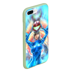 Чехол для iPhone 7Plus/8 Plus матовый Samus Aran space warrior from Metroid - фото 2