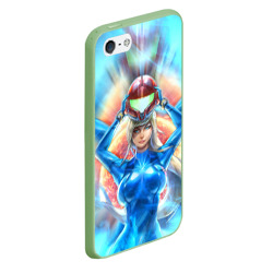 Чехол для iPhone 5/5S матовый Samus Aran space warrior from Metroid - фото 2