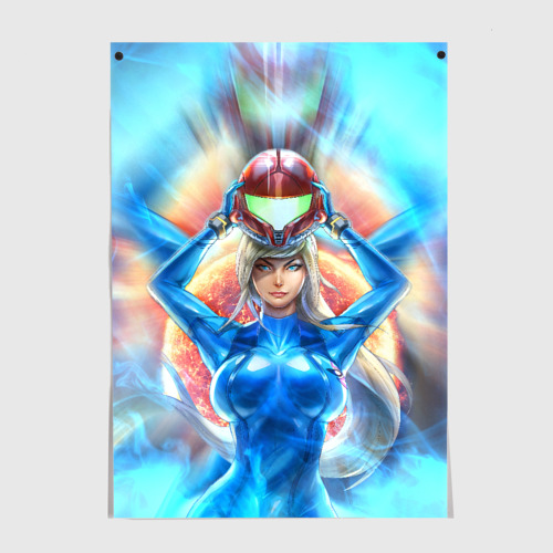 Постер Samus Aran space warrior from Metroid