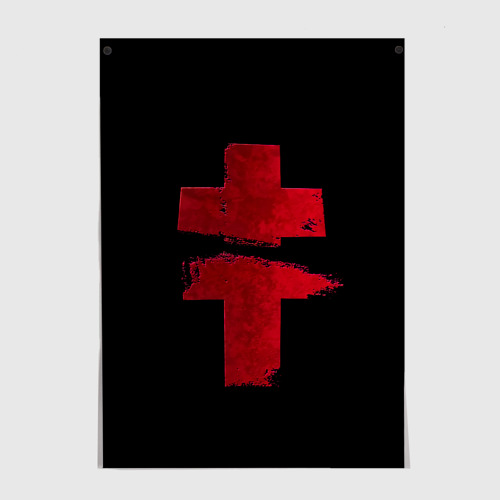 Постер Brutto красный логотип