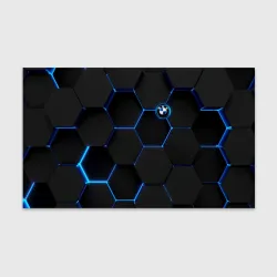 Бумага для упаковки 3D BMW blue neon theme