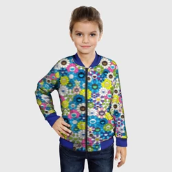 Детский бомбер 3D Takashi Murakami Улыбающиеся цветы - фото 2