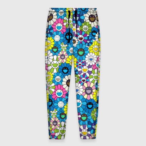 Мужские брюки 3D Takashi Murakami Улыбающиеся цветы