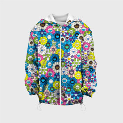 Детская куртка 3D Takashi Murakami Улыбающиеся цветы