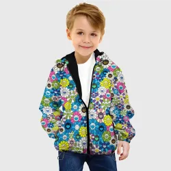 Детская куртка 3D Takashi Murakami Улыбающиеся цветы - фото 2