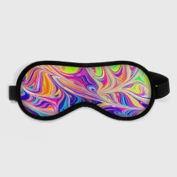 Маска для сна 3D Аномально яркие цветные разводы