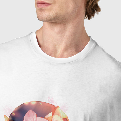 Мужская футболка хлопок с принтом Диона | Diona Genshin Impact, фото #4