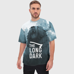 Мужская футболка oversize 3D The Long Dark медведь - фото 2