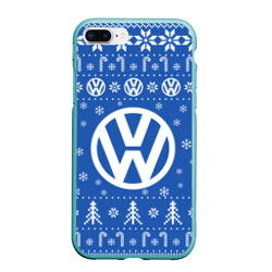 Чехол для iPhone 7Plus/8 Plus матовый Volkswagen Новогодний