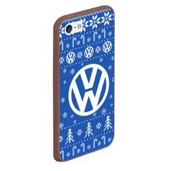 Чехол для iPhone 5/5S матовый Volkswagen Новогодний - фото 2