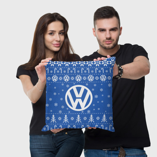 Подушка 3D Volkswagen Новогодний - фото 3