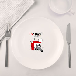 Набор: тарелка + кружка Anybody home - мышонок - фото 2