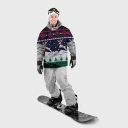 Накидка на куртку 3D Свитер с оленями deer sweater