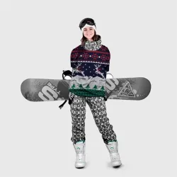 Накидка на куртку 3D Свитер с оленями deer sweater - фото 2