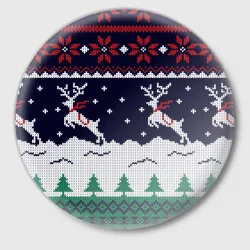 Значок Свитер с оленями deer sweater