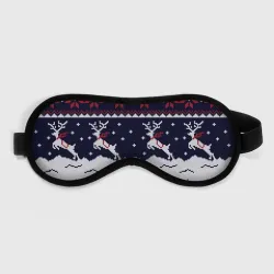 Маска для сна 3D Свитер с оленями deer sweater