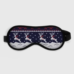 Маска для сна 3D Свитер с оленями deer sweater