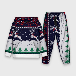 Детский костюм с толстовкой 3D Свитер с оленями deer sweater