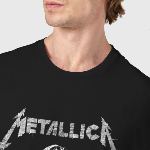 Мужская футболка хлопок с принтом Metallica - thrash metal!, фото #4