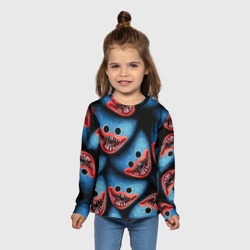 Детский лонгслив 3D Poppy Playtime: лицо Хаги Ваги - фото 2