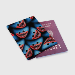 Обложка для паспорта матовая кожа Poppy Playtime: лицо Хаги Ваги - фото 2